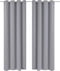 vidaXL - Gordijnen - met - metalen - ringen - verduisterend - 135x175 - grijs - 2 - st