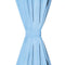 vidaXL - Gordijnen - met - metalen - ringen - verduisterend - 135x175 - turquoise - 2 - st