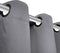 vidaXL - Gordijnen - met - metalen - ringen - verduisterend - 135x175 - grijs - 2 - st