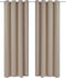 vidaXL - Gordijnen - met - metalen - ringen - verduisterend - 135x175 - cm - zwart - 2 - st