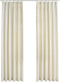 vidaXL - Gordijnen - verduisterend - 2 - st - met - haken - 140x225 - cm - fluweel - crème