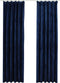 vidaXL - Gordijnen - verduisterend - 2 - st - met - haken - 140x245 - cm - fluweel - blauw