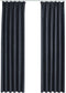 vidaXL - Gordijnen - verduisterend - met - haken - 2 - st - 140x175 - cm - antraciet