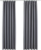 vidaXL - Gordijnen - verduisterend - met - haken - 2 - st - 140x175 - cm - grijs