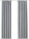 vidaXL - Gordijnen - verduisterend - met - haken - 2 - st - 140x175 - cm - grijs