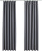 vidaXL - Gordijnen - verduisterend - met - haken - 2 - st - 140x225 - cm - grijs