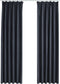 vidaXL - Gordijnen - verduisterend - met - haken - 2 - st - 140x225 - cm - grijs