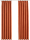 vidaXL - Gordijnen - verduisterend - met - haken - 2 - st - 140x245 - cm - roestkleurig