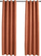 vidaXL - Gordijnen - verduisterend - met - ringen - 2 - st - 140x175 - cm - roestkleurig