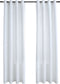 vidaXL - Gordijnen - verduisterend - met - ringen - 2 - st - 140x175 - cm - gebroken - wit