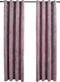 vidaXL - Gordijnen - verduisterend - met - ringen - 2 - st - 140x175 - cm - fluweel - roze
