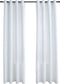 vidaXL - Gordijnen - verduisterend - met - ringen - 2 - st - 140x225 - cm - gebroken - wit