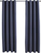 vidaXL - Gordijnen - verduisterend - met - ringen - 2 - st - 140x225 - cm - antraciet