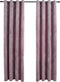 vidaXL - Gordijnen - verduisterend - met - ringen - 2 - st - 140x225 - cm - fluweel - roze