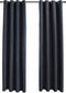 vidaXL - Gordijnen - verduisterend - met - ringen - 2 - st - 140x225 - cm - antraciet