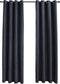 vidaXL - Gordijnen - verduisterend - met - ringen - 2 - st - 140x225 - cm - gebroken - wit