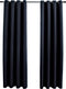 vidaXL - Gordijnen - verduisterend - met - ringen - 2 - st - 140x225 - cm - antraciet