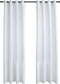 vidaXL - Gordijnen - verduisterend - met - ringen - 2 - st - 140x245 - cm - gebroken - wit