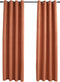 vidaXL - Gordijnen - verduisterend - met - ringen - 2 - st - 140x245 - cm - roestkleur