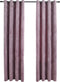 vidaXL - Gordijnen - verduisterend - met - ringen - 2 - st - 140x245 - cm - fluweel - roze