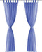 vidaXL - Gordijnen - voile - 140x175 - cm - koningsblauw