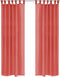 vidaXL - Gordijnen - voile - 140x225 - cm - rood - 2 - st
