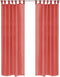 vidaXL - Gordijnen - voile - 140x225 - cm - rood - 2 - st