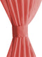 vidaXL - Gordijnen - voile - 140x225 - cm - rood - 2 - st