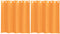 vidaXL - Gordijnen - voile - met - doorvoertules - 2 - st - 140x140 - cm - oranje