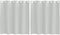 vidaXL - Gordijnen - voile - met - doorvoertules - 2 - st - 140x140 - cm - lichtgrijs
