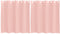 vidaXL - Gordijnen - voile - met - doorvoertules - 2 - st - 140x140 - cm - roze