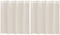 vidaXL - Gordijnen - voile - met - doorvoertules - 2 - st - 140x140 - cm - crèmekleurig