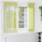 vidaXL - Gordijnen - Voile - met - doorvoertules - 2 - st - 140x140 - cm - appelgroen