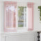 vidaXL - Gordijnen - voile - met - doorvoertules - 2 - st - 140x140 - cm - roze
