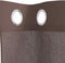 vidaXL - Gordijnen - voile - met - doorvoertules - 2 - st - 140x140 - cm - bruin