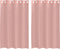 vidaXL - Gordijnen - voile - met - doorvoertules - 2 - st - 140x175 - cm - roze