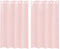 vidaXL - Gordijnen - voile - met - doorvoertules - 2 - st - 140x175 - cm - lichtroze