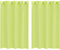 vidaXL - Gordijnen - voile - met - doorvoertules - 2 - st - 140x175 - cm - appelgroen