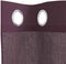 vidaXL - Gordijnen - Voile - met - doorvoertules - 2 - st - 140x175 - cm - paars