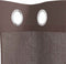 vidaXL - Gordijnen - voile - met - doorvoertules - 2 - st - 140x175 - cm - bruin