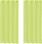 vidaXL - Gordijnen - voile - met - doorvoertules - 2 - st - 140x225 - cm - appelgroen