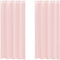 vidaXL - Gordijnen - voile - met - doorvoertules - 2 - st - 140x225 - cm - lichtroze
