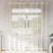 vidaXL - Gordijnen - voile - met - doorvoertules - 2 - st - 140x225 - cm - crèmekleurig