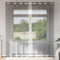 vidaXL - Gordijnen - voile - met - doorvoertules - 2 - st - 140x225 - cm - donkergrijs