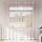 vidaXL - Gordijnen - voile - met - doorvoertules - 2 - st - 140x225 - cm - lichtroze