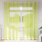 vidaXL - Gordijnen - voile - met - doorvoertules - 2 - st - 140x225 - cm - appelgroen
