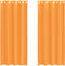 vidaXL - Gordijnen - voile - met - doorvoertules - 2 - st - 140x245 - cm - oranje