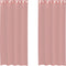 vidaXL - Gordijnen - voile - met - doorvoertules - 2 - st - 140x245 - cm - roze
