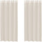 vidaXL - Gordijnen - voile - met - doorvoertules - 2 - st - 140x245 - cm - crèmekleurig