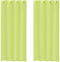 vidaXL - Gordijnen - voile - met - doorvoertules - 2 - st - 140x245 - cm - appelgroen